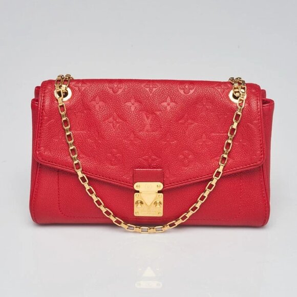 Louis Vuitton Cerise Monogram Empreinte Leather St Germain PM Bag - Picture 1 of 12